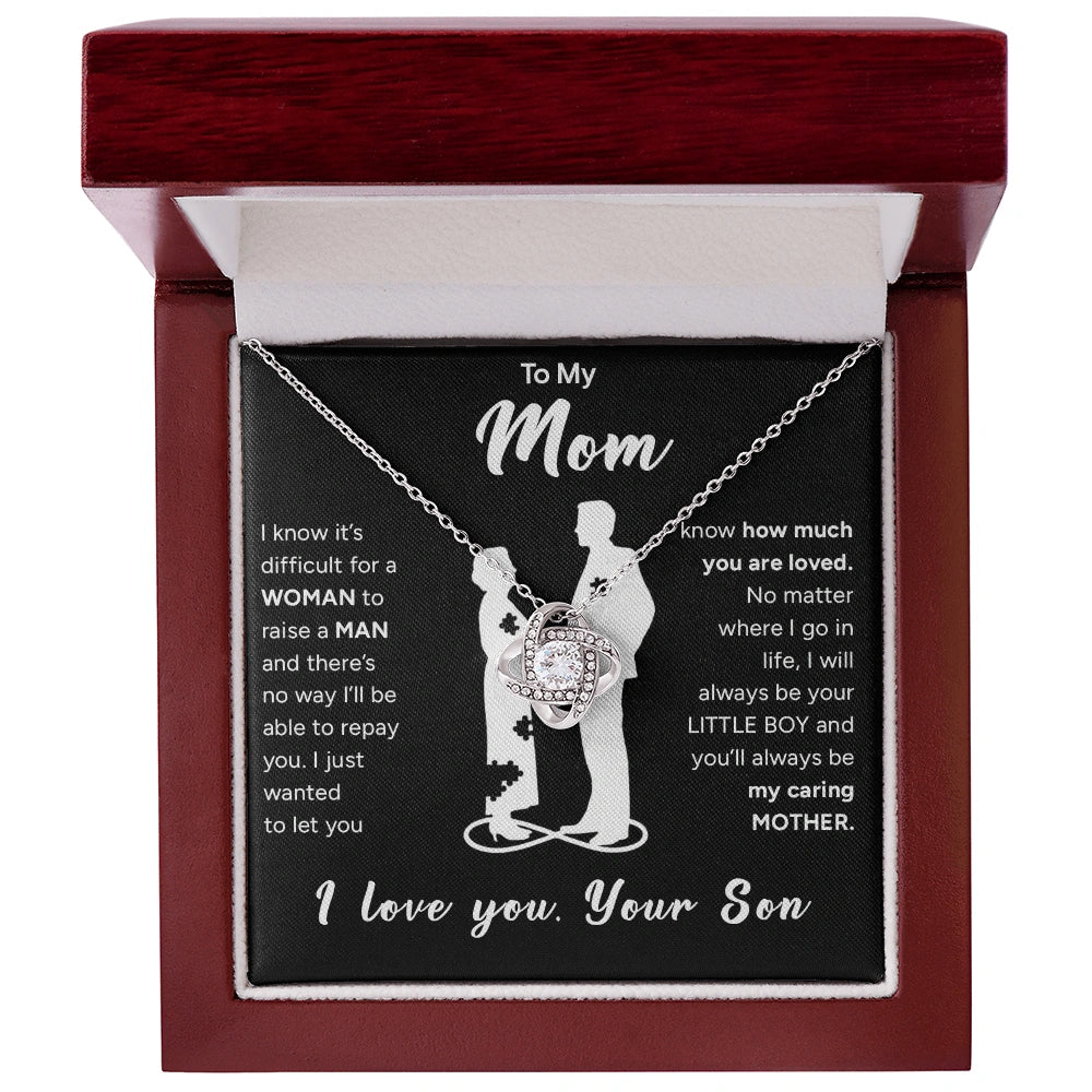 "To My Mom" - Love Knot Necklace | Your Little Boy