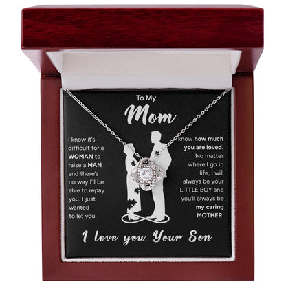 "To My Mom" - Love Knot Necklace | Your Little Boy