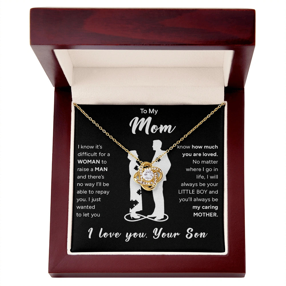 "To My Mom" - Love Knot Necklace | Your Little Boy