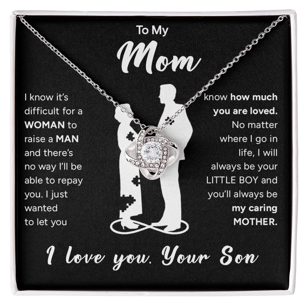 "To My Mom" - Love Knot Necklace | Your Little Boy