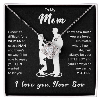 "To My Mom" - Love Knot Necklace | Your Little Boy