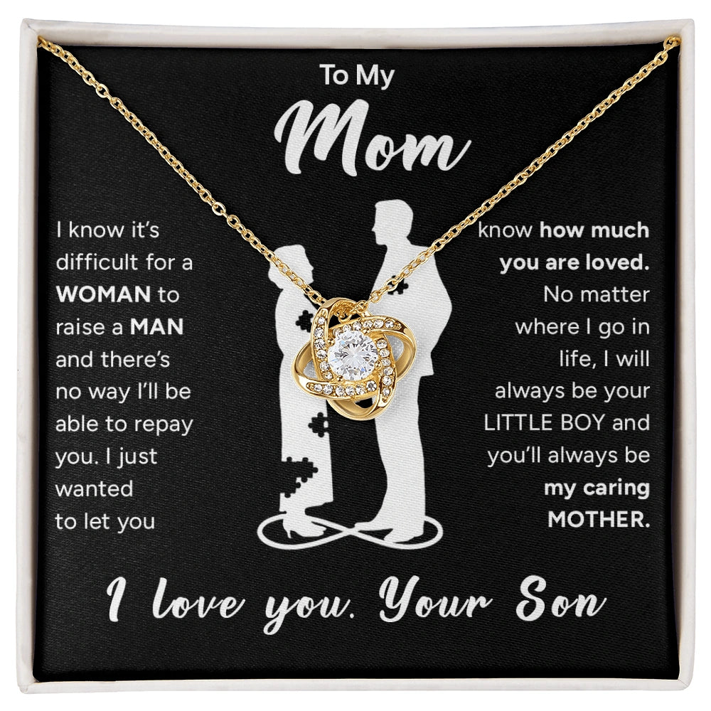 "To My Mom" - Love Knot Necklace | Your Little Boy