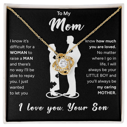 "To My Mom" - Love Knot Necklace | Your Little Boy