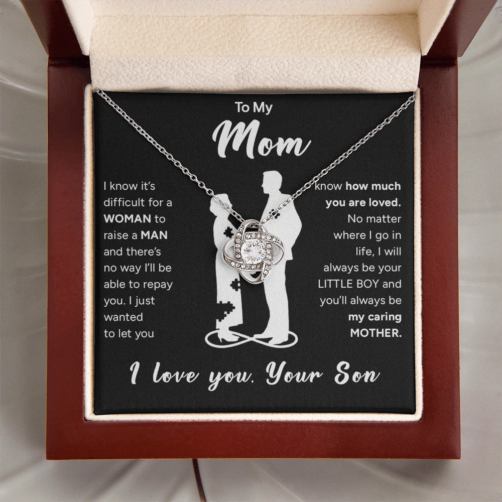 "To My Mom" - Love Knot Necklace | Your Little Boy