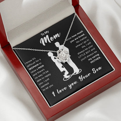 "To My Mom" - Love Knot Necklace | Your Little Boy