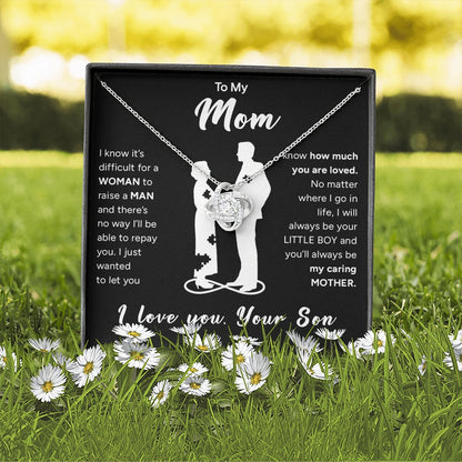 "To My Mom" - Love Knot Necklace | Your Little Boy