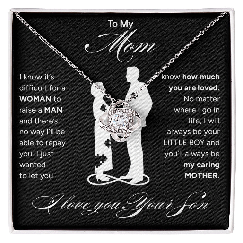 "To My Mom" - Love Knot Necklace | Raised A Man