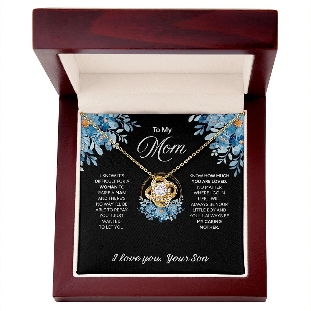 "To My Mom" - Love Knot Necklace | Forever Your Boy