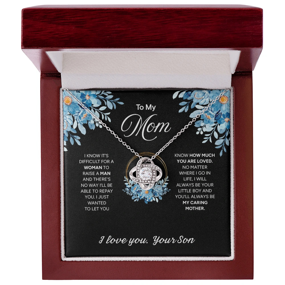 "To My Mom" - Love Knot Necklace | Forever Your Boy