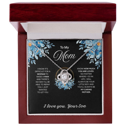"To My Mom" - Love Knot Necklace | Forever Your Boy