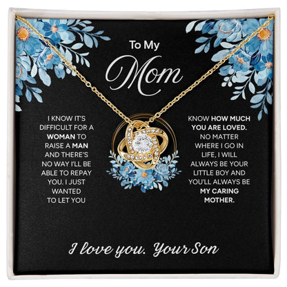 "To My Mom" - Love Knot Necklace | Forever Your Boy
