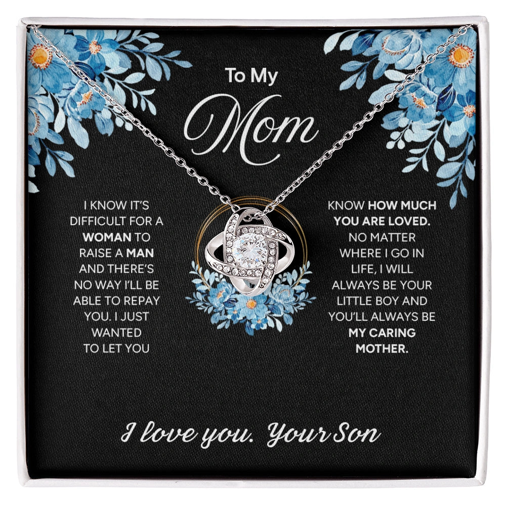 "To My Mom" - Love Knot Necklace | Forever Your Boy