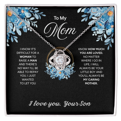 "To My Mom" - Love Knot Necklace | Forever Your Boy