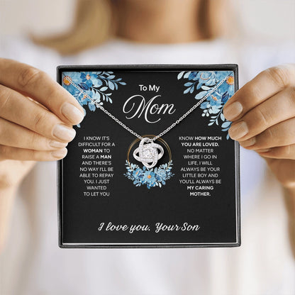 "To My Mom" - Love Knot Necklace | Forever Your Boy