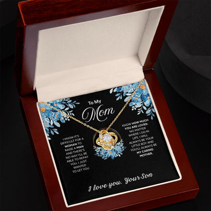 "To My Mom" - Love Knot Necklace | Forever Your Boy