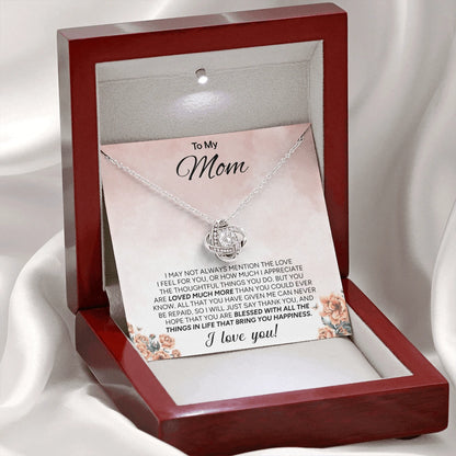 "To My Mom" - Love Knot Necklace | More Than Words