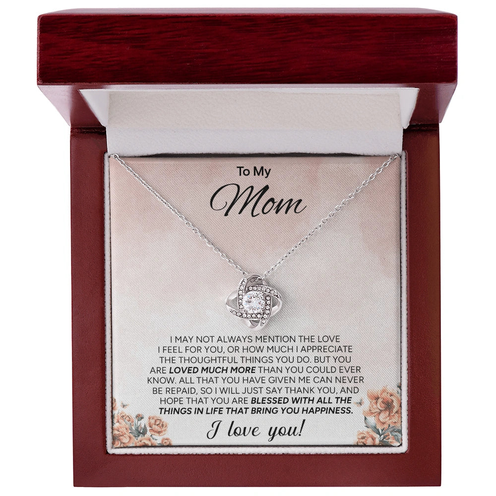 "To My Mom" - Love Knot Necklace | More Than Words