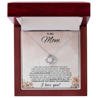 "To My Mom" - Love Knot Necklace | More Than Words