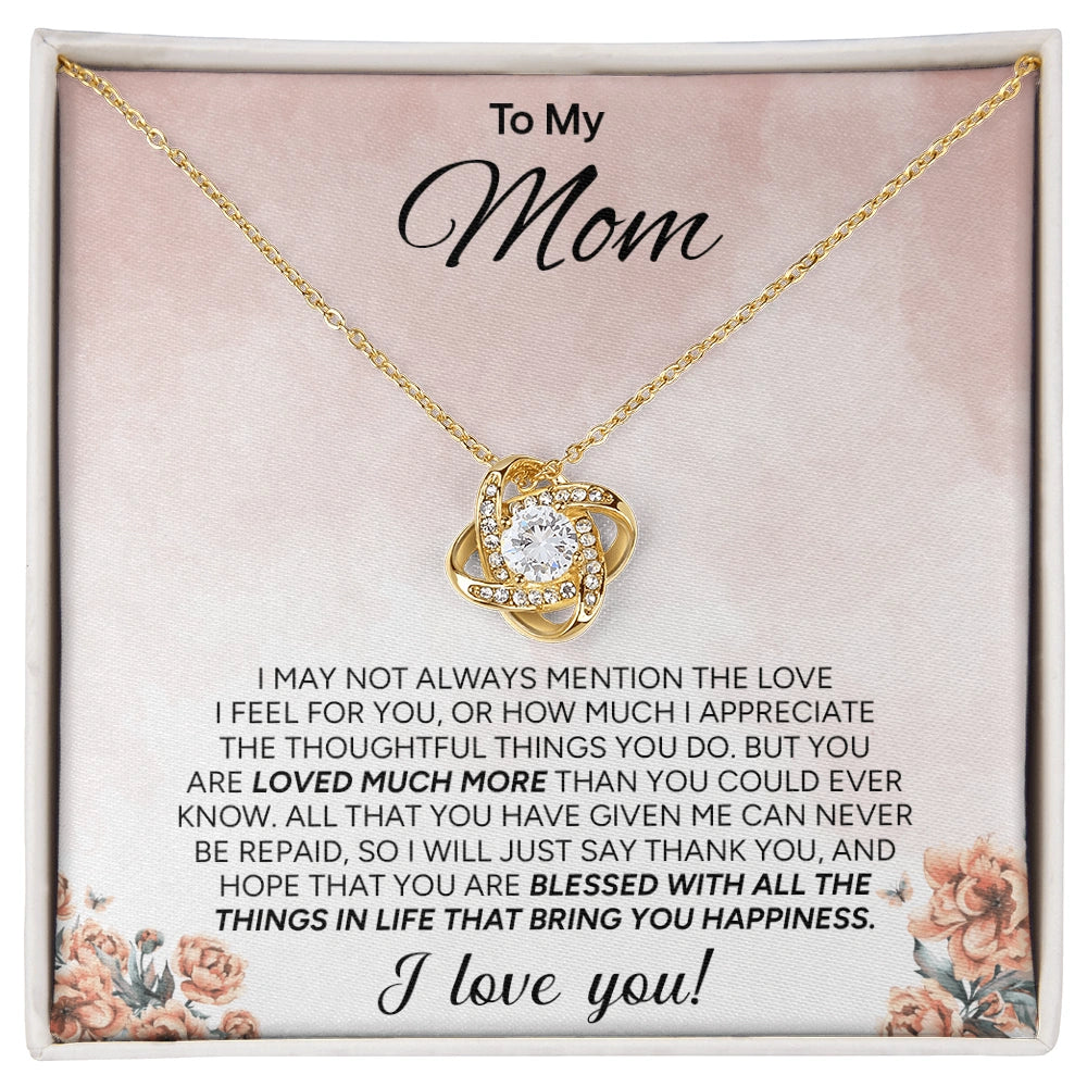 "To My Mom" - Love Knot Necklace | More Than Words