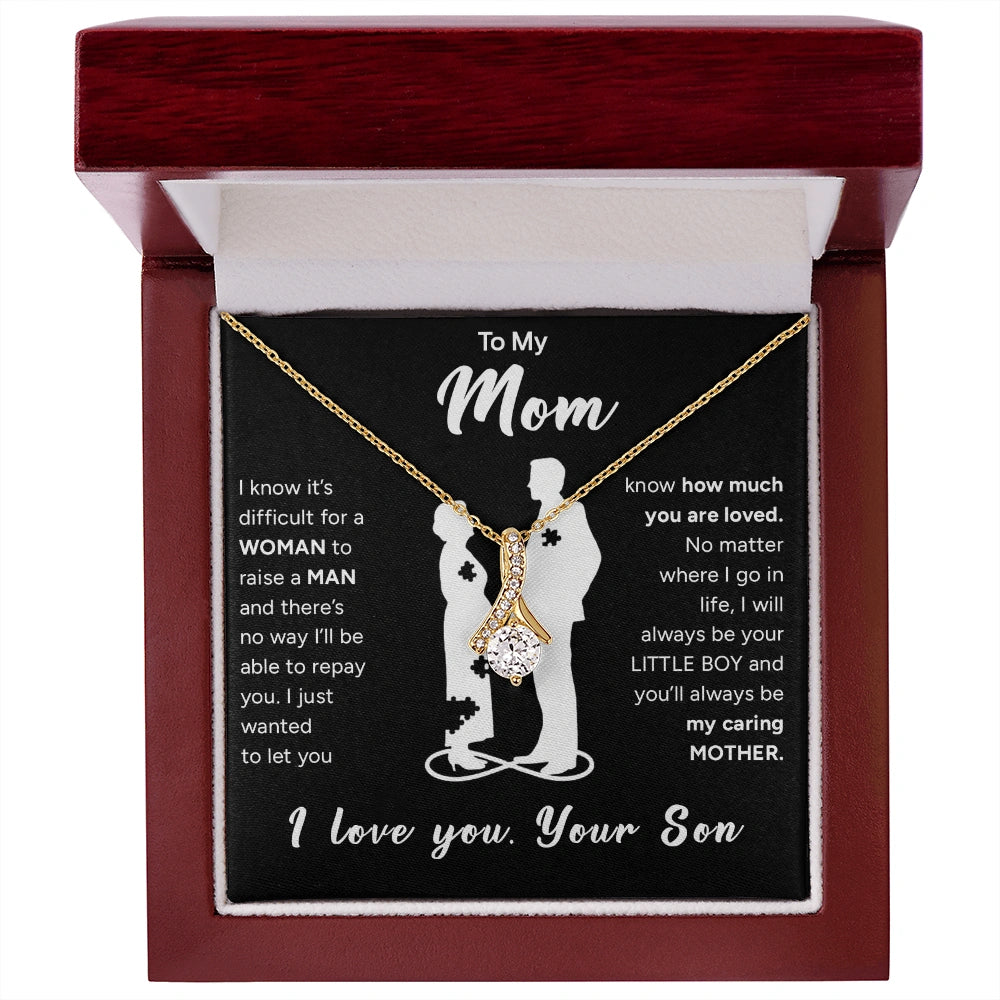 "To My Mom" - Alluring Beauty Necklace | Because Of You