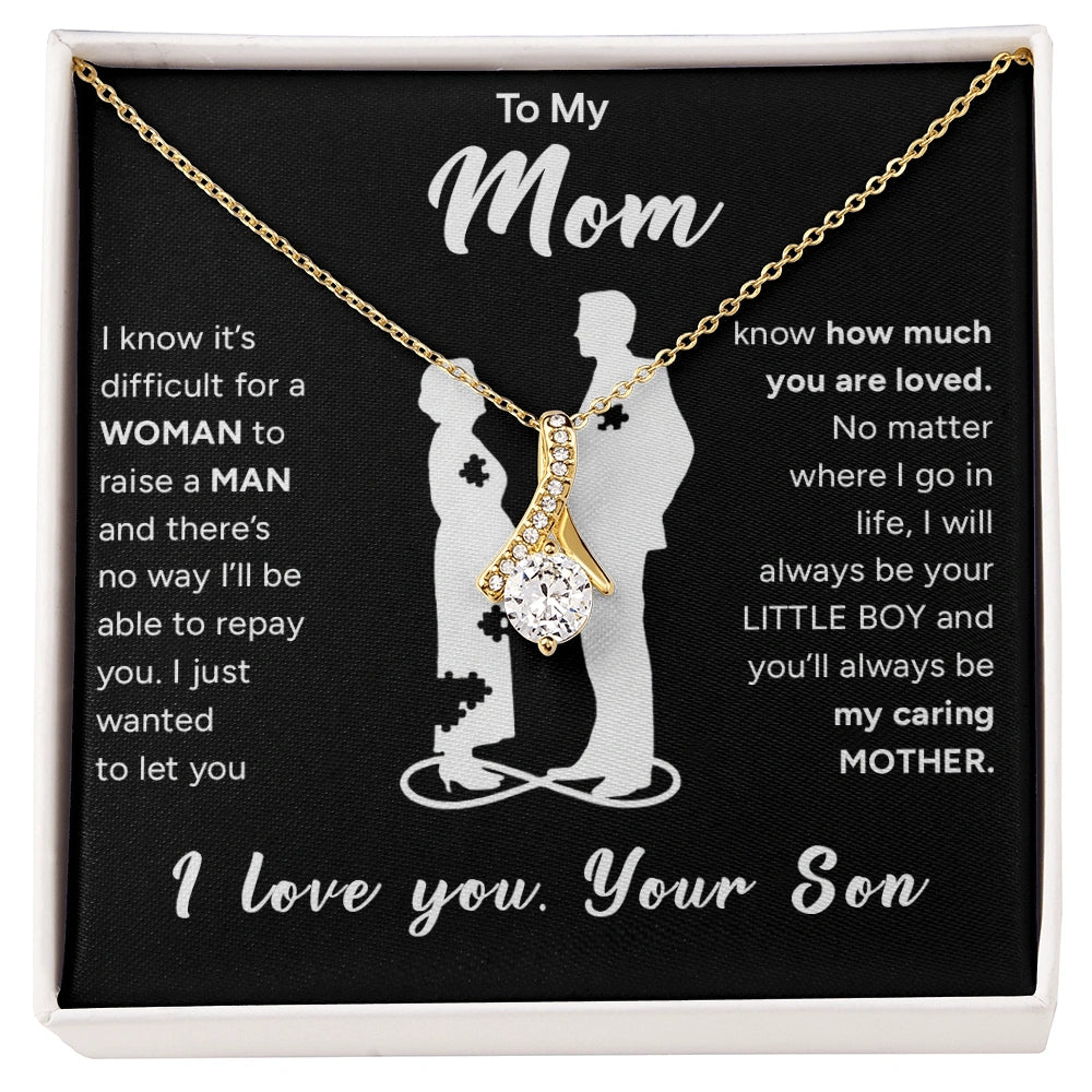 "To My Mom" - Alluring Beauty Necklace | Because Of You