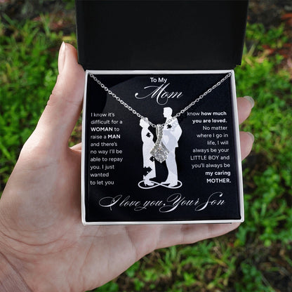 "To My Mom" - Alluring Beauty Necklace | Mother's True Strength