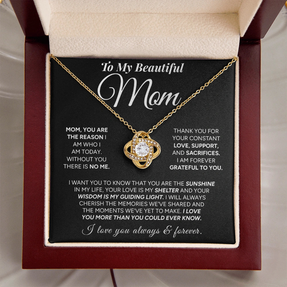 "To My Mom" - Love Knot Necklace | My Everything