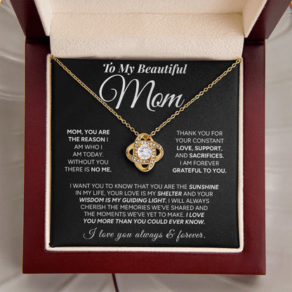 "To My Mom" - Love Knot Necklace | My Everything