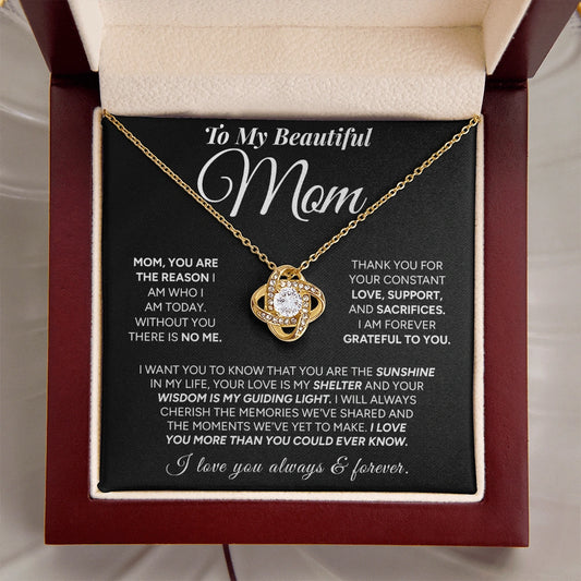 "To My Mom" - Love Knot Necklace | My Everything