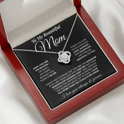 "To My Mom" - Love Knot Necklace | My Everything