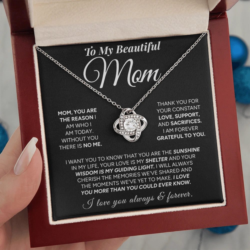 "To My Mom" - Love Knot Necklace | My Everything