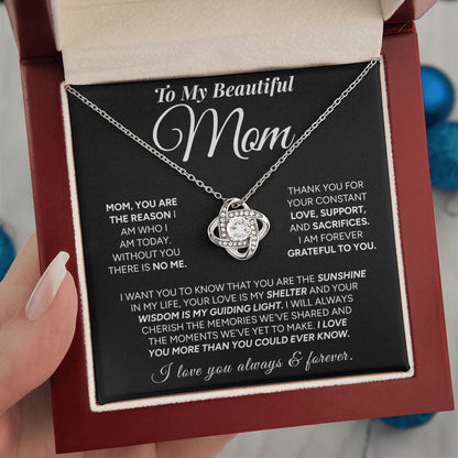 "To My Mom" - Love Knot Necklace | My Everything