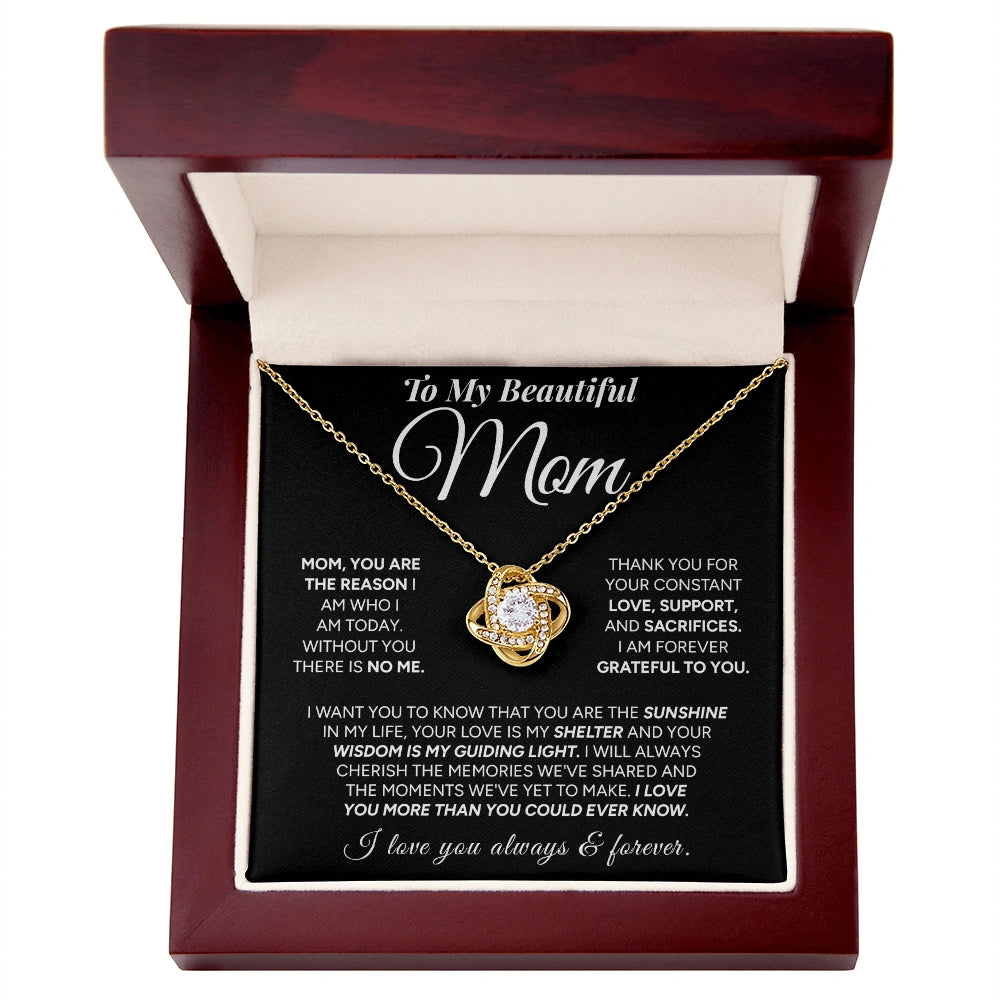 "To My Mom" - Love Knot Necklace | My Everything