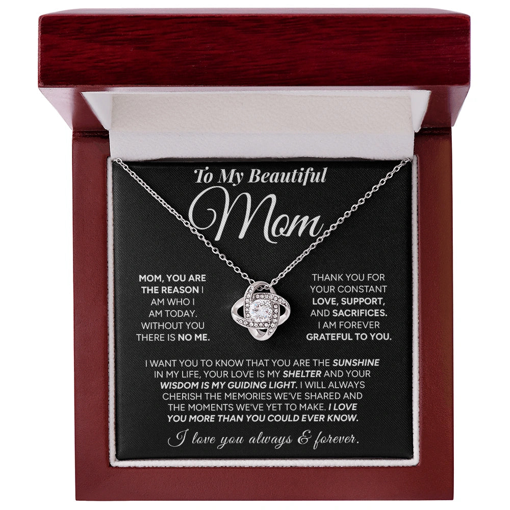 "To My Mom" - Love Knot Necklace | My Everything