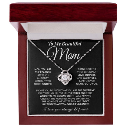 "To My Mom" - Love Knot Necklace | My Everything