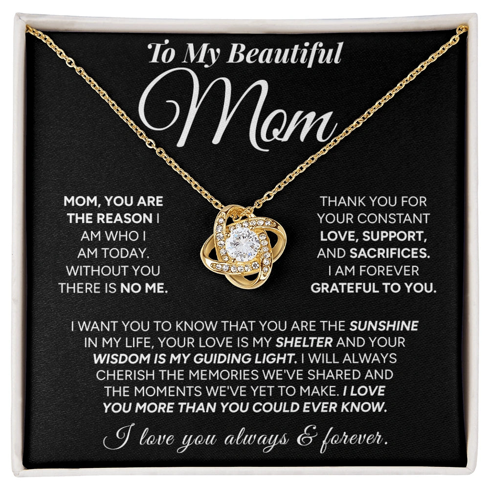 "To My Mom" - Love Knot Necklace | My Everything