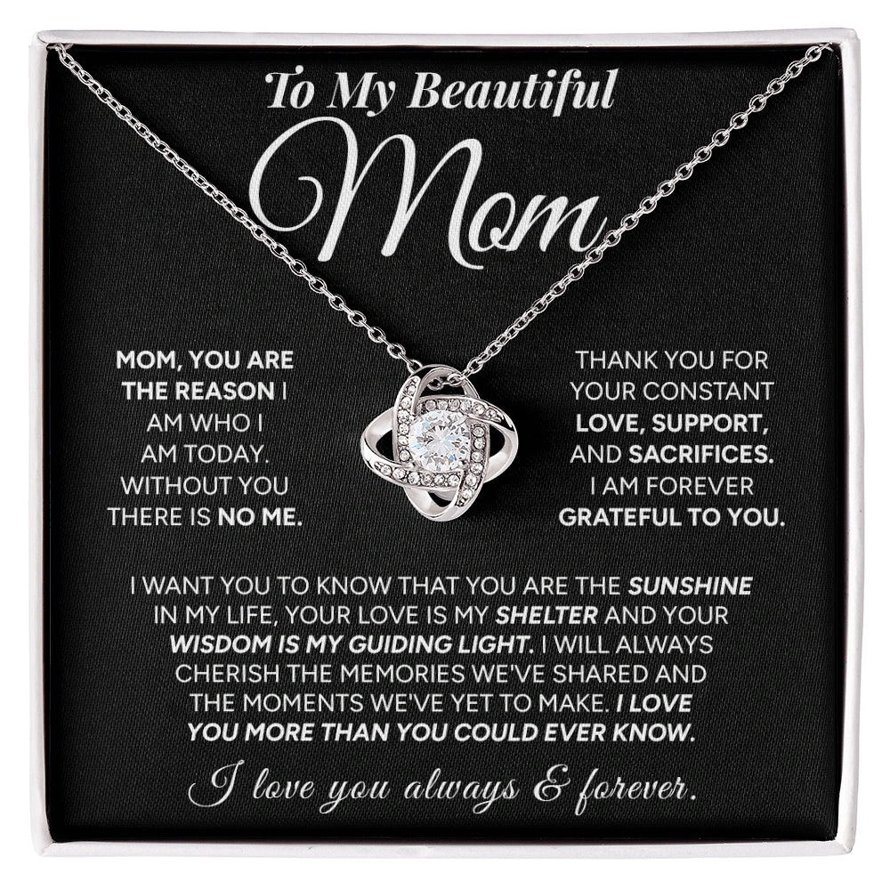 "To My Mom" - Love Knot Necklace | My Everything
