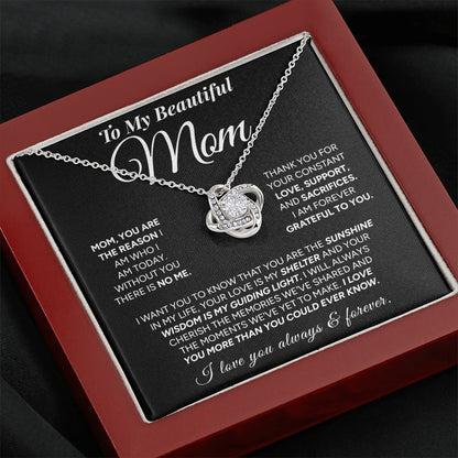 "To My Mom" - Love Knot Necklace | My Everything