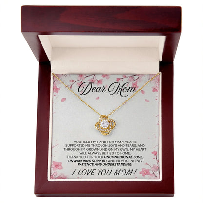 "To My Mom" - Love Knot Necklace | Forever My Home