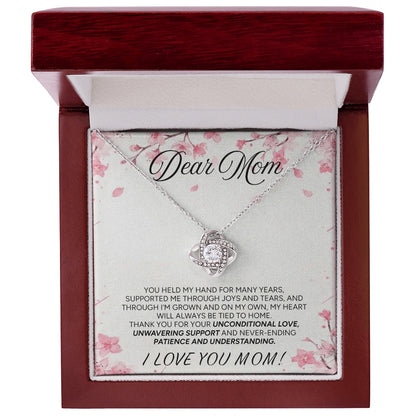 "To My Mom" - Love Knot Necklace | Forever My Home