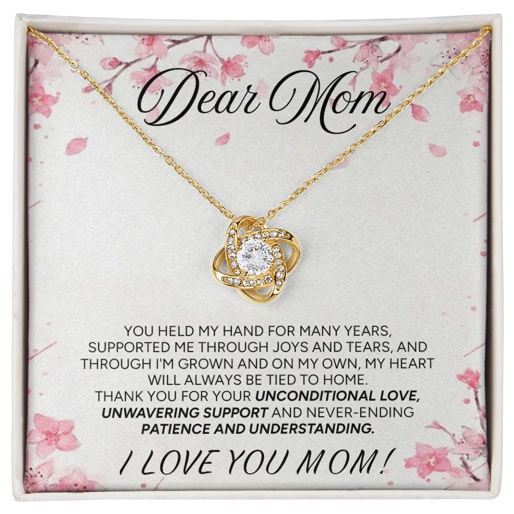 "To My Mom" - Love Knot Necklace | Forever My Home