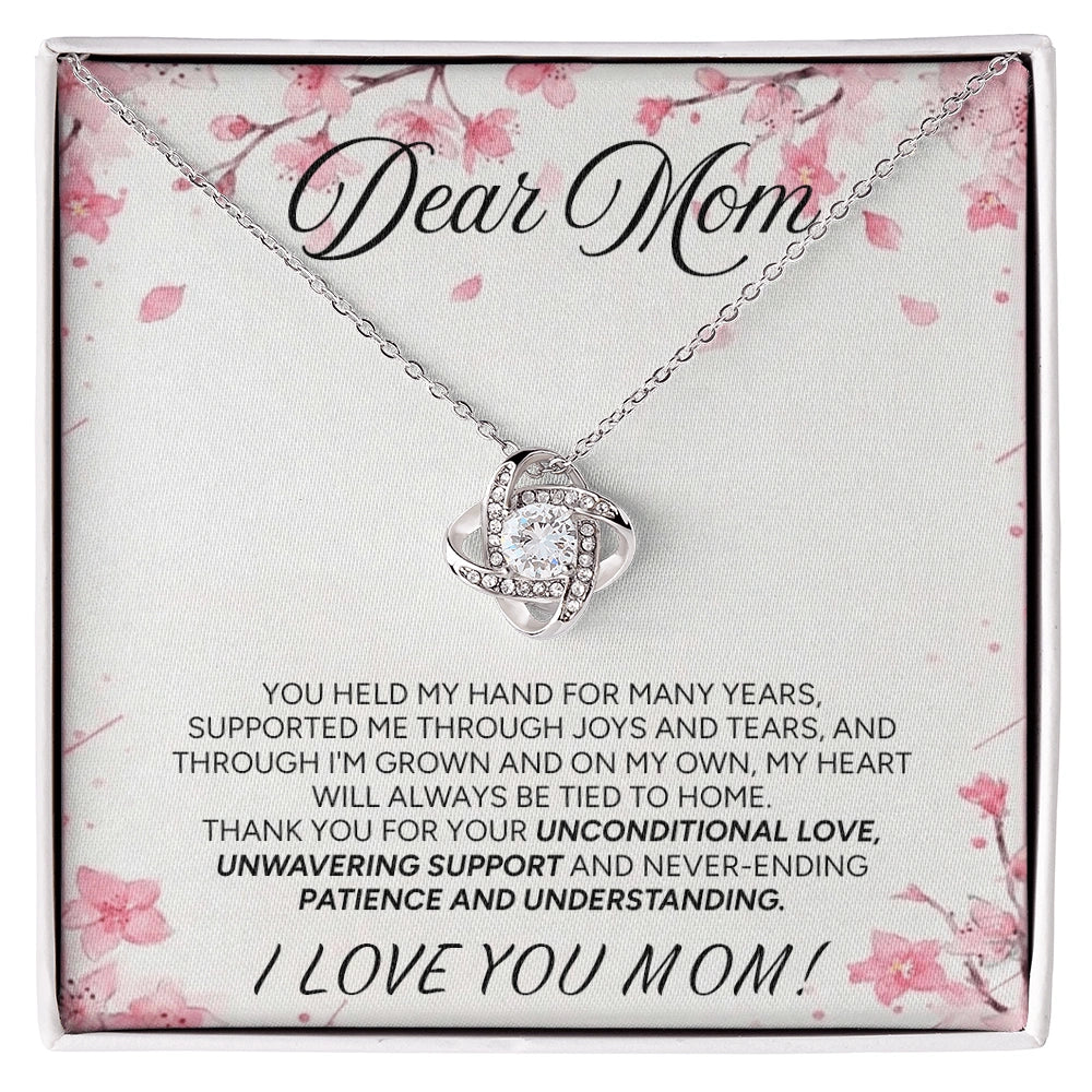 "To My Mom" - Love Knot Necklace | Forever My Home
