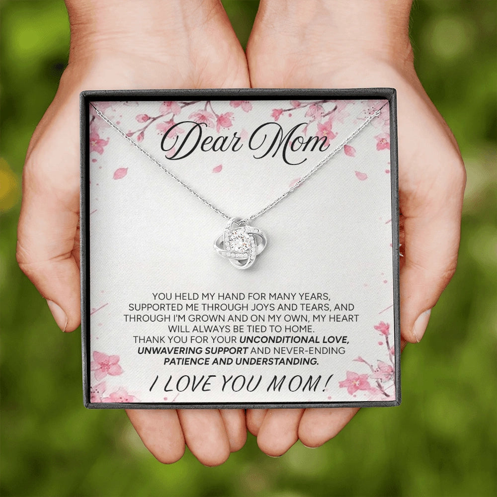 "To My Mom" - Love Knot Necklace | Forever My Home