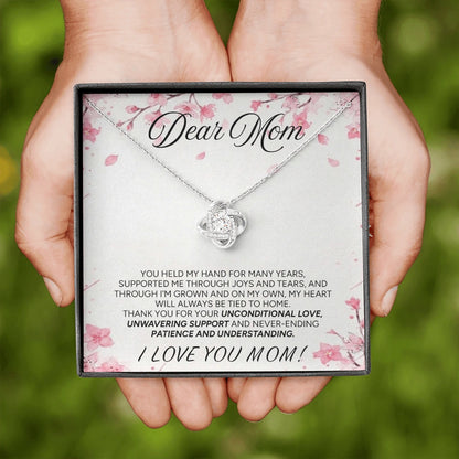 "To My Mom" - Love Knot Necklace | Forever My Home