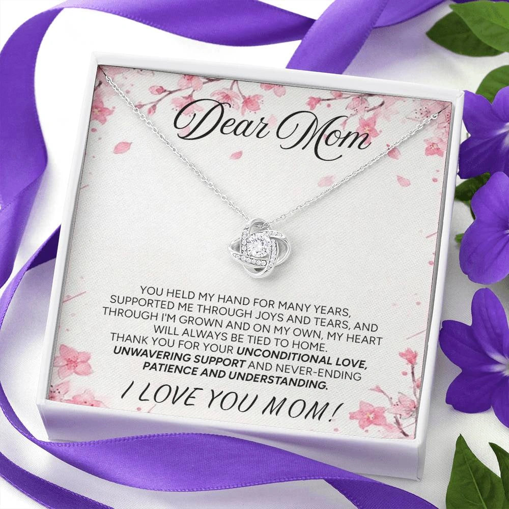 "To My Mom" - Love Knot Necklace | Forever My Home