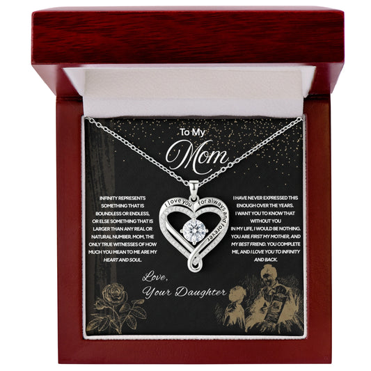 "To My Mom" - Love You Always Necklace | Love To Infinity | From Daughter