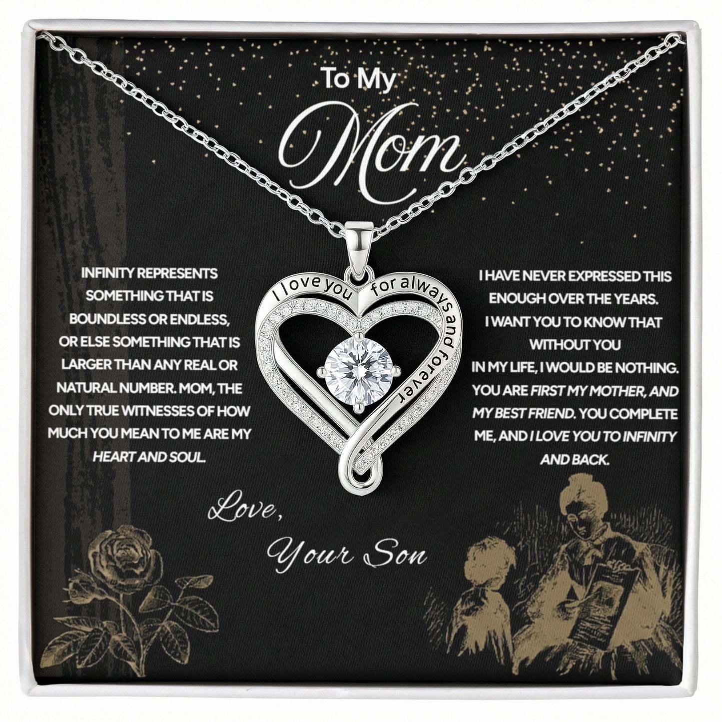 "To My Mom" - Love You Always Necklace | Love To Infinity | From Son