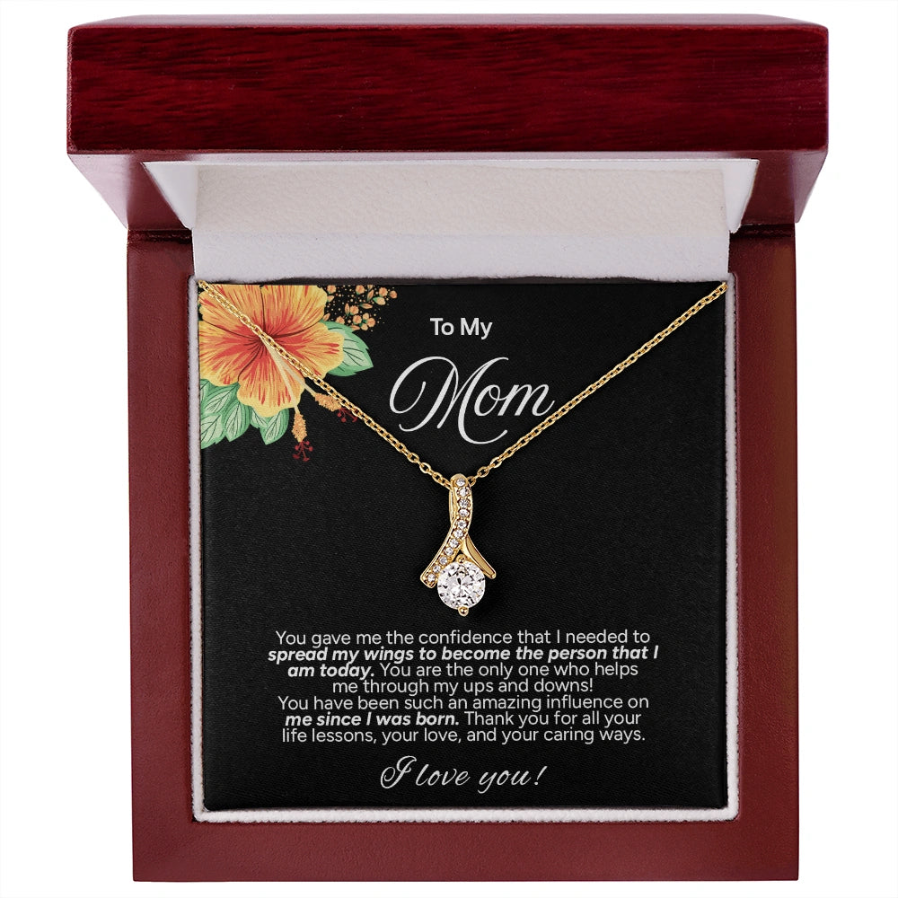 "To My Mom" - Alluring Beauty Necklace | My Guiding Strength