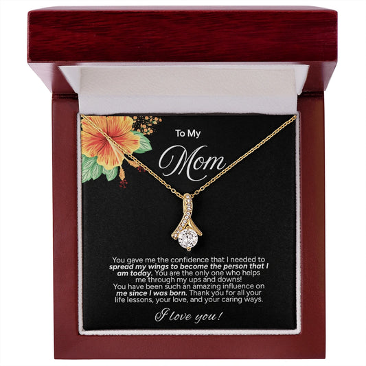 "To My Mom" - Alluring Beauty Necklace | My Guiding Strength