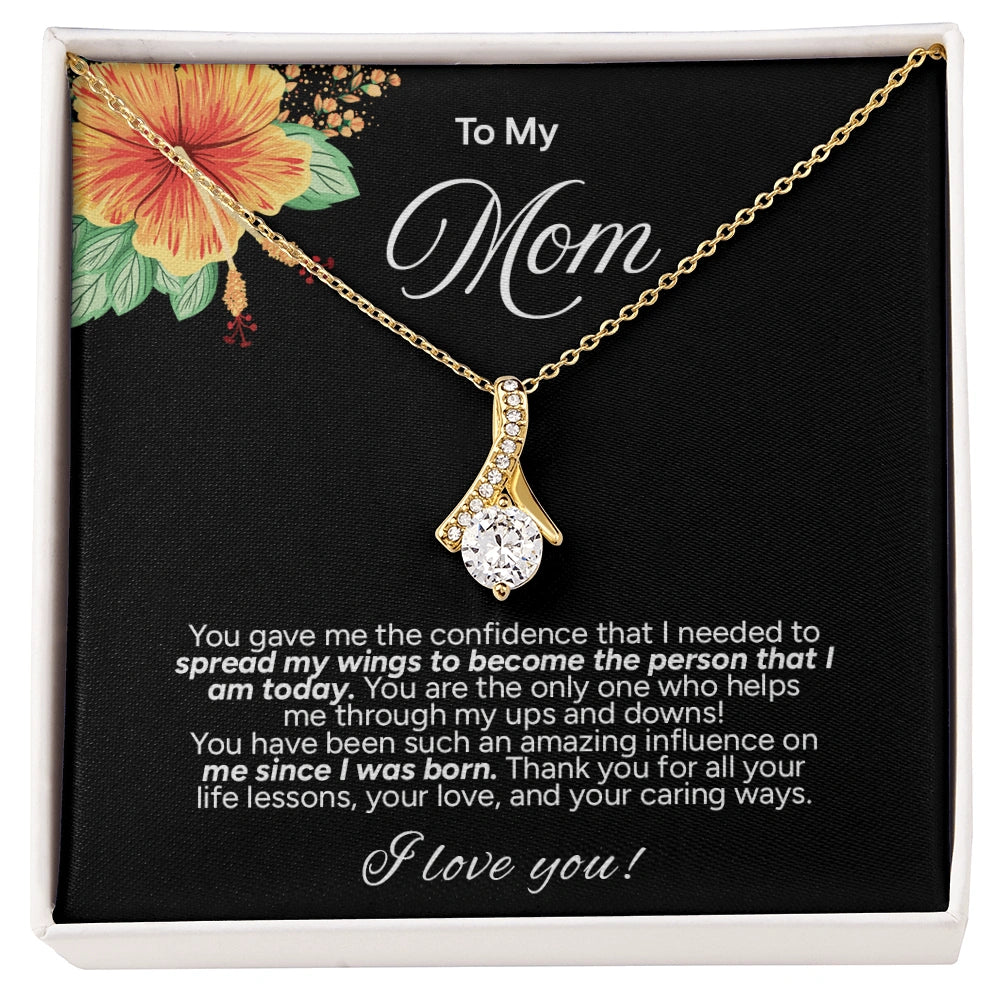 "To My Mom" - Alluring Beauty Necklace | My Guiding Strength
